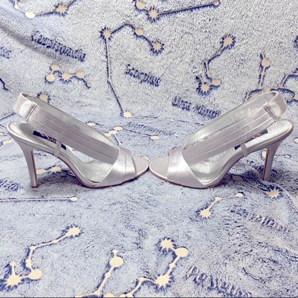 Silver Nina High Heel Sandals - Picture 2 of 3